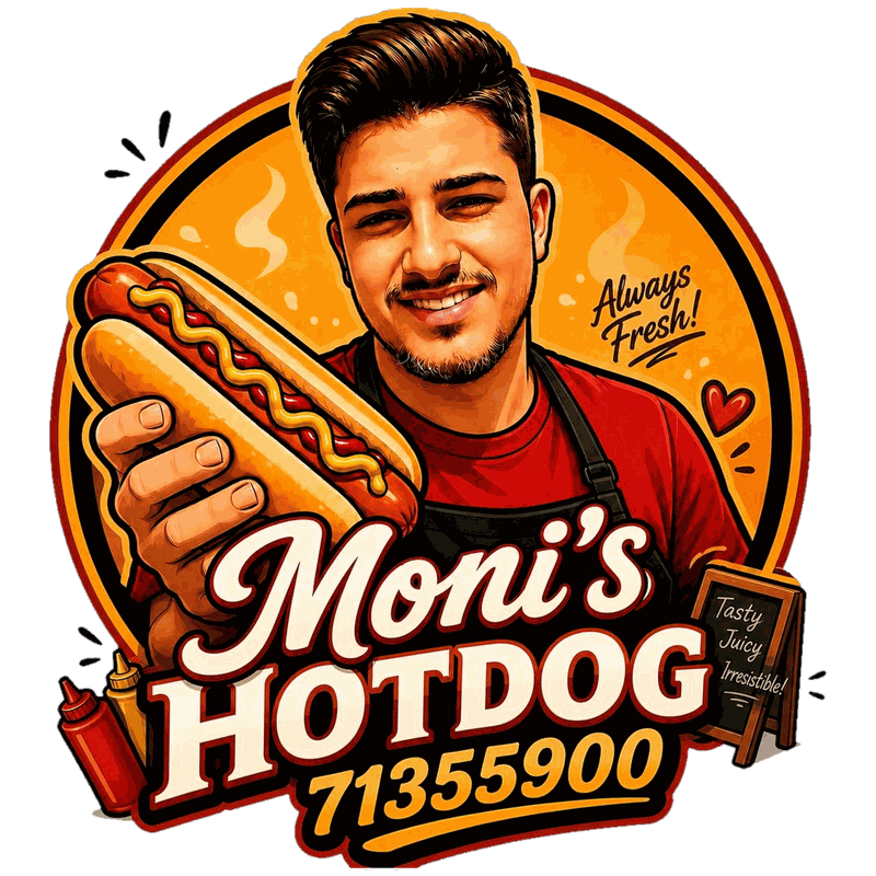 Moni's Hotdog logo